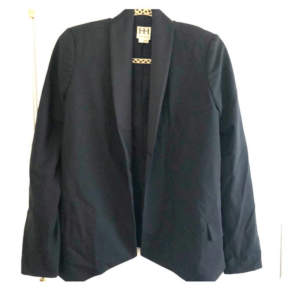 Haute hippie black blazer tuxedo style
